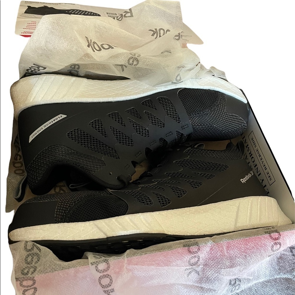 - Reebok work fusion‎ flex wave work compositive toe black/white shoes size… - Picture 9 of 13